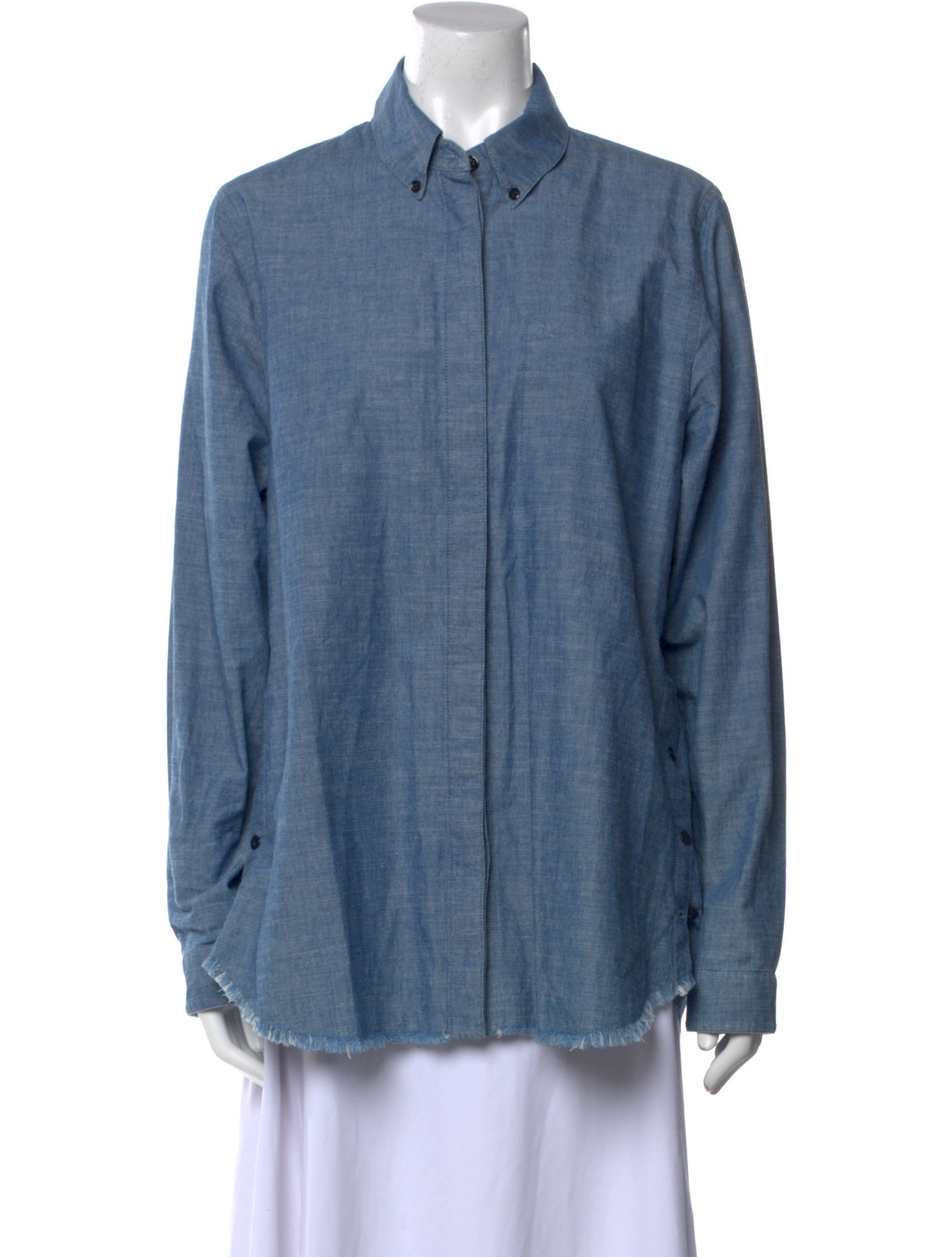 Proenza Schouler Long Sleeve Button-Up Top