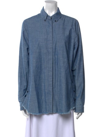 Proenza Schouler Long Sleeve Button-Up Top