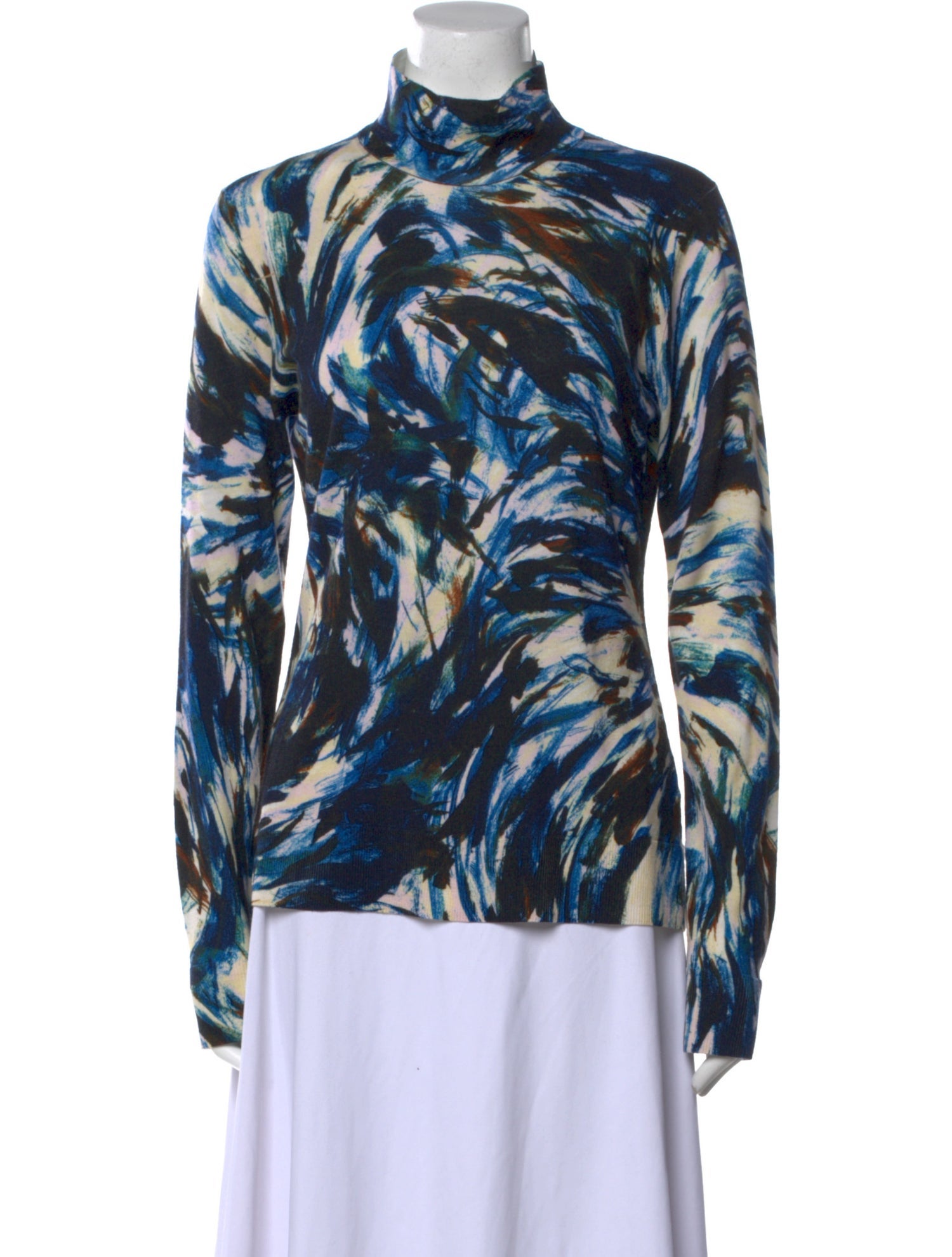 Proenza Schouler Merino Wool Printed Sweater