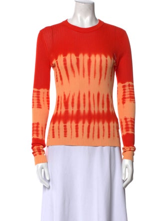 Proenza Schouler Tie-Dye Print Crew Neck Top