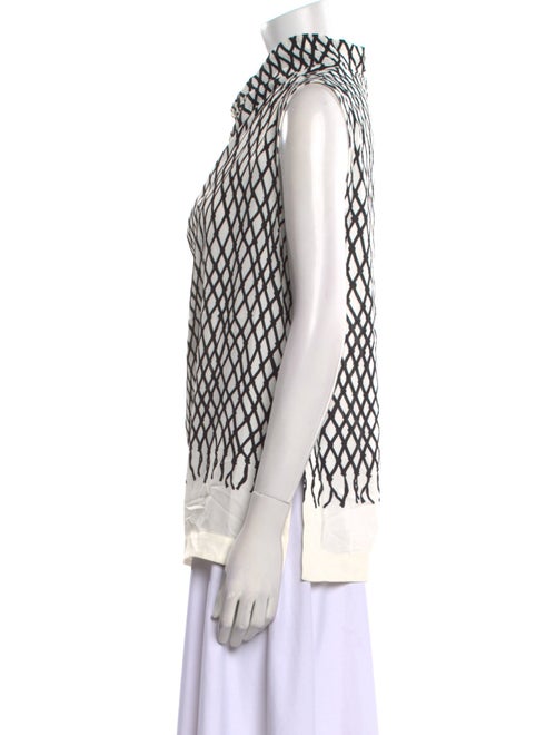 Proenza Schouler Printed Cowl Neck Top