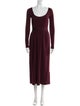 Proenza Schouler Scoop Neck Midi Length Dress