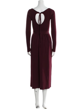 Proenza Schouler Scoop Neck Midi Length Dress