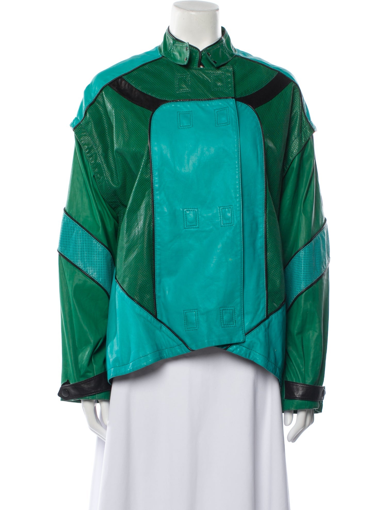 Proenza Schouler Colorblock Pattern Jacket