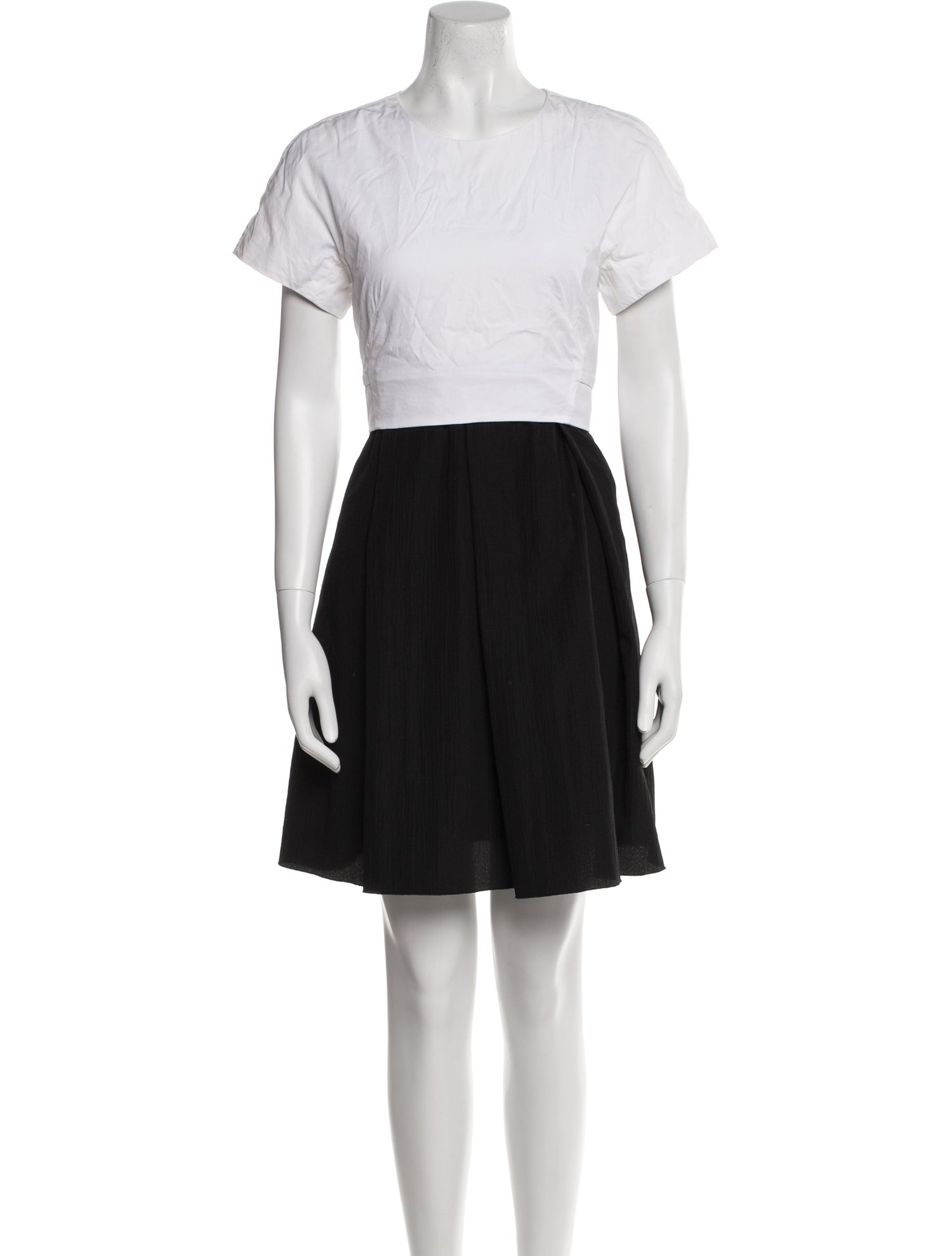 Proenza Schouler Colorblock Pattern Mini Dress