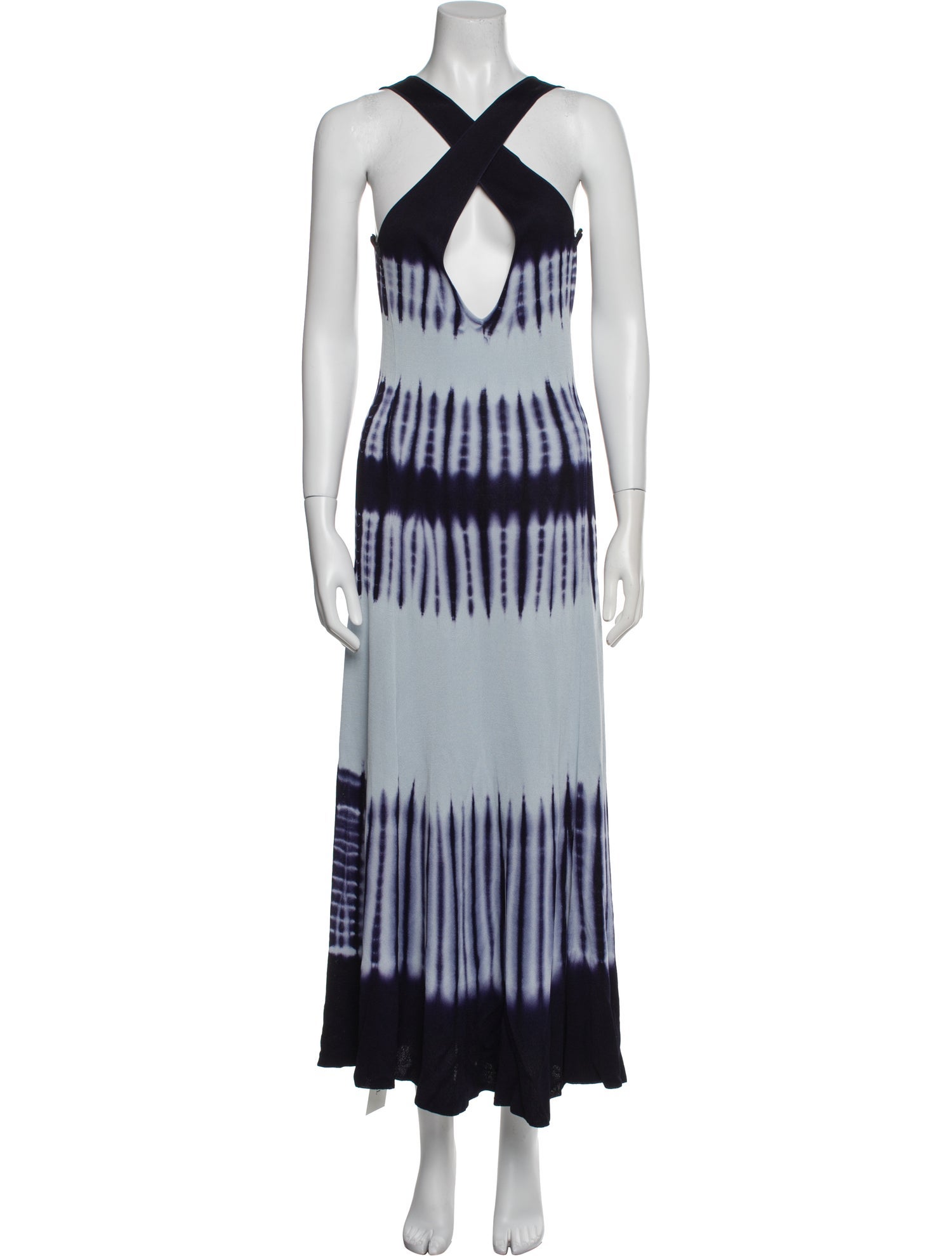 Proenza Schouler Tie-Dye Print Long Dress