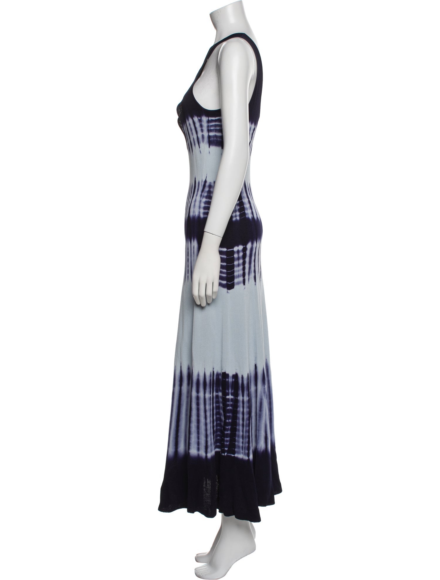 Proenza Schouler Tie-Dye Print Long Dress