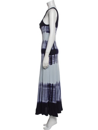 Proenza Schouler Tie-Dye Print Long Dress