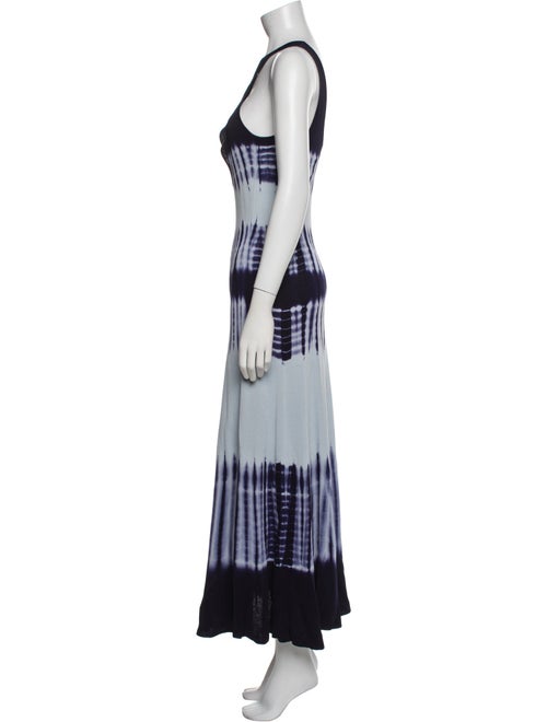 Proenza Schouler Tie-Dye Print Long Dress