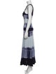 Proenza Schouler Tie-Dye Print Long Dress