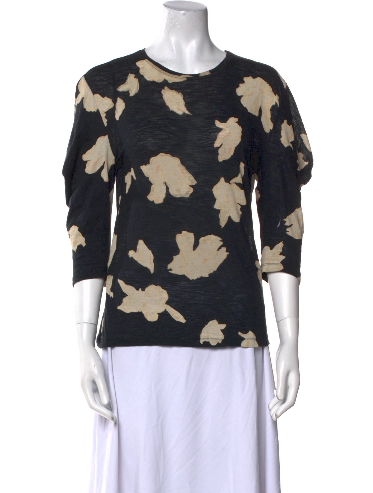 Proenza Schouler Printed Crew Neck Blouse