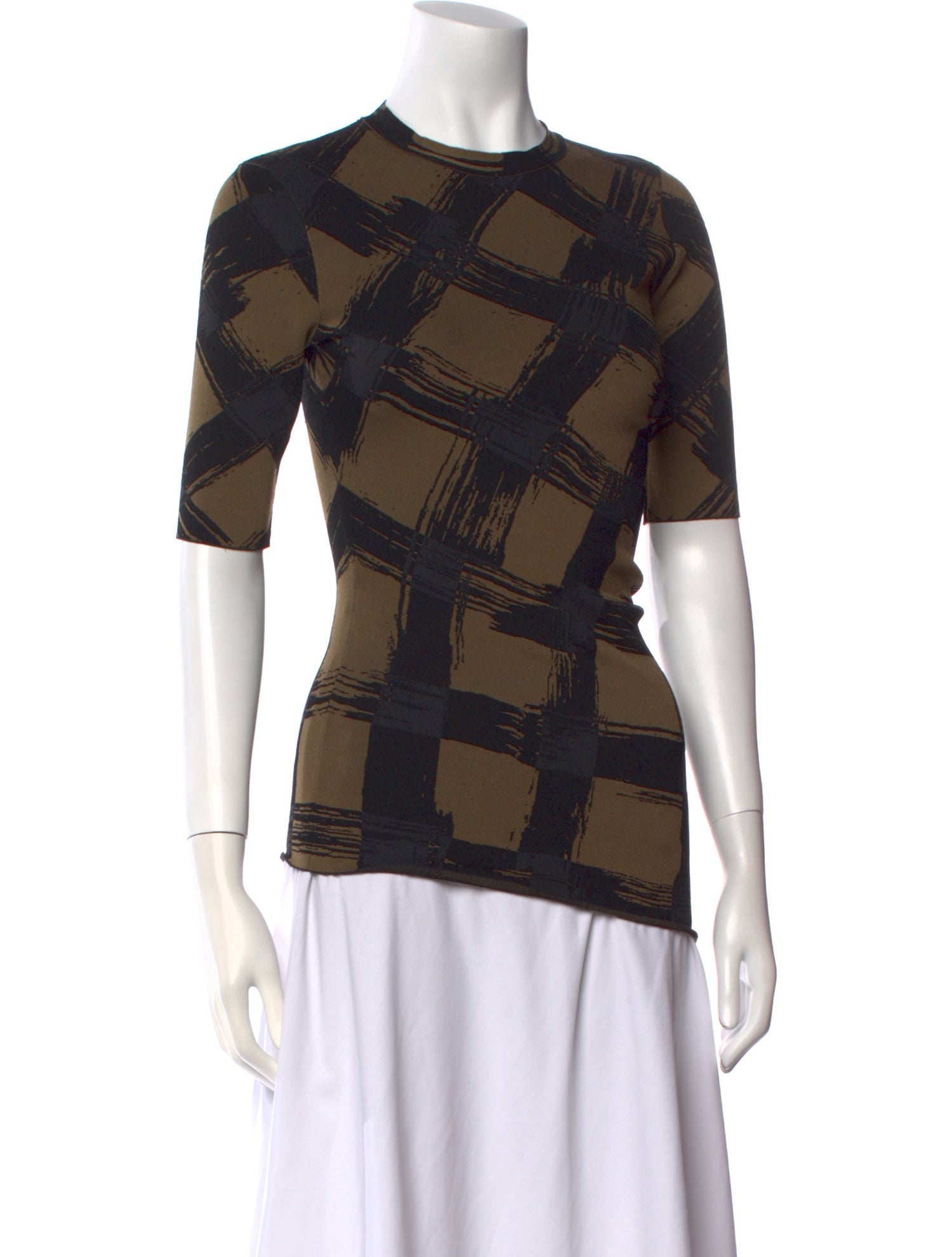 Proenza Schouler Printed Crew Neck Top