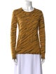 Proenza Schouler Animal Print Crew Neck Sweatshirt