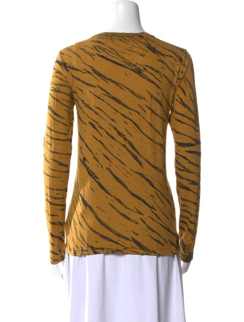 Proenza Schouler Animal Print Crew Neck Sweatshirt