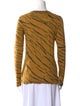 Proenza Schouler Animal Print Crew Neck Sweatshirt