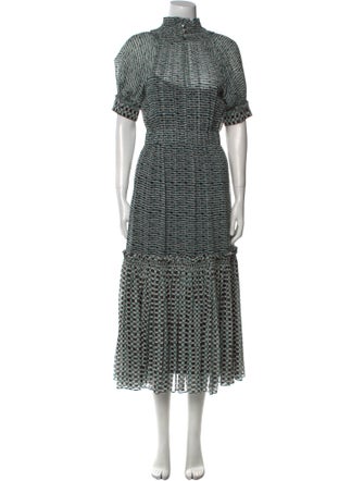 Proenza Schouler Silk Midi Length Dress