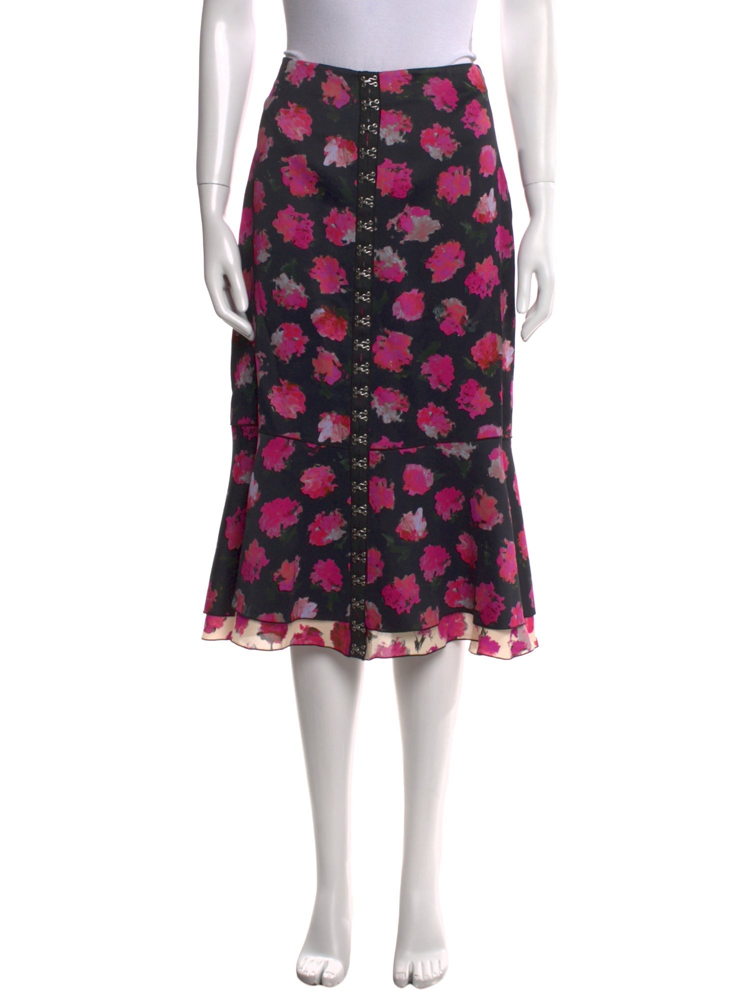 Proenza Schouler Floral Print Knee-Length Skirt