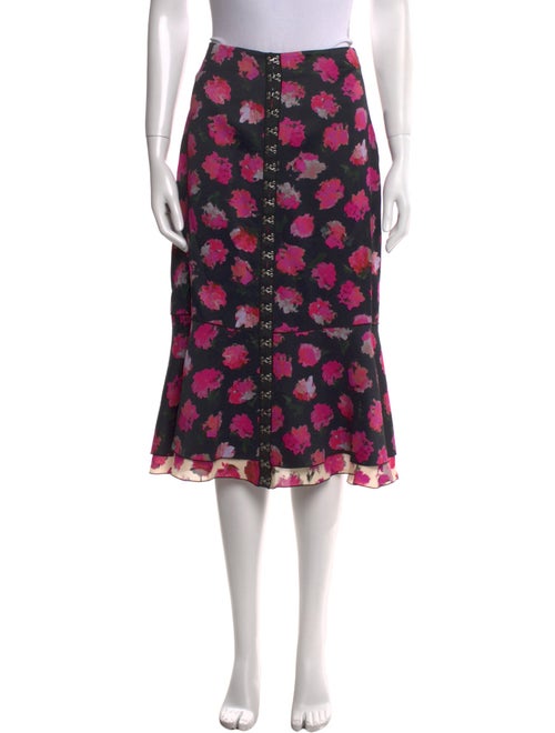 Proenza Schouler Floral Print Knee-Length Skirt