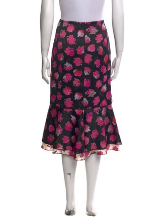 Proenza Schouler Floral Print Knee-Length Skirt