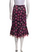 Proenza Schouler Floral Print Knee-Length Skirt