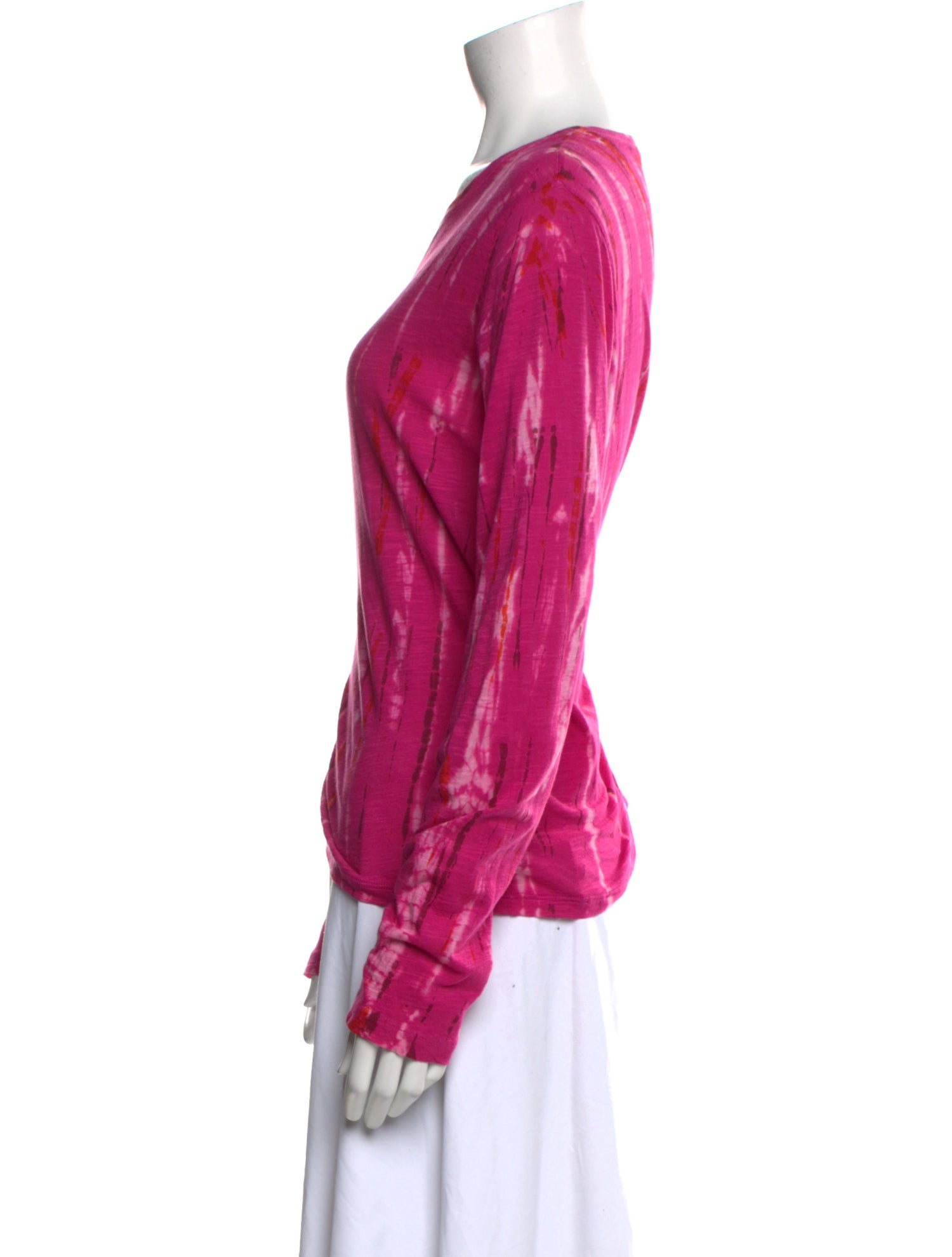 Proenza Schouler Scoop Neck Long Sleeve Blouse