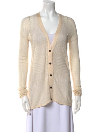 Proenza Schouler Silk V-Neck Sweater