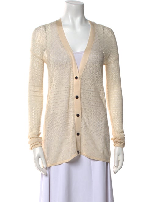 Proenza Schouler Silk V-Neck Sweater