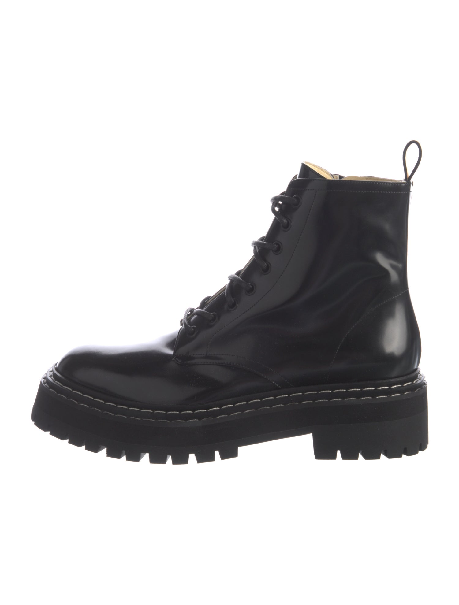 Proenza Schouler Leather Combat Boots