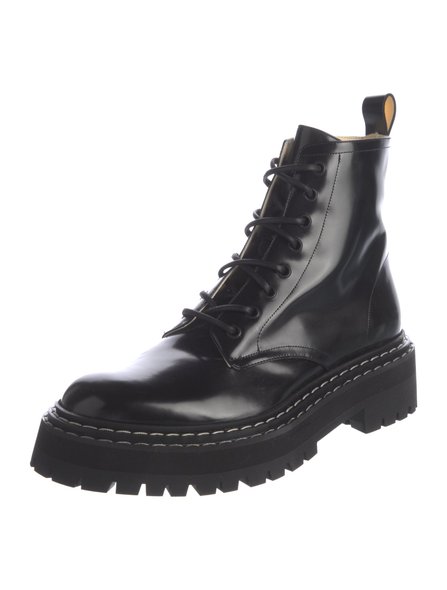 Proenza Schouler Leather Combat Boots