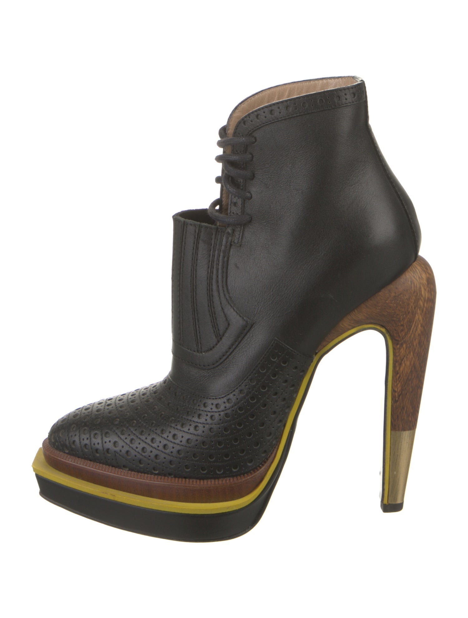 Proenza Schouler Leather Lace-Up Boots