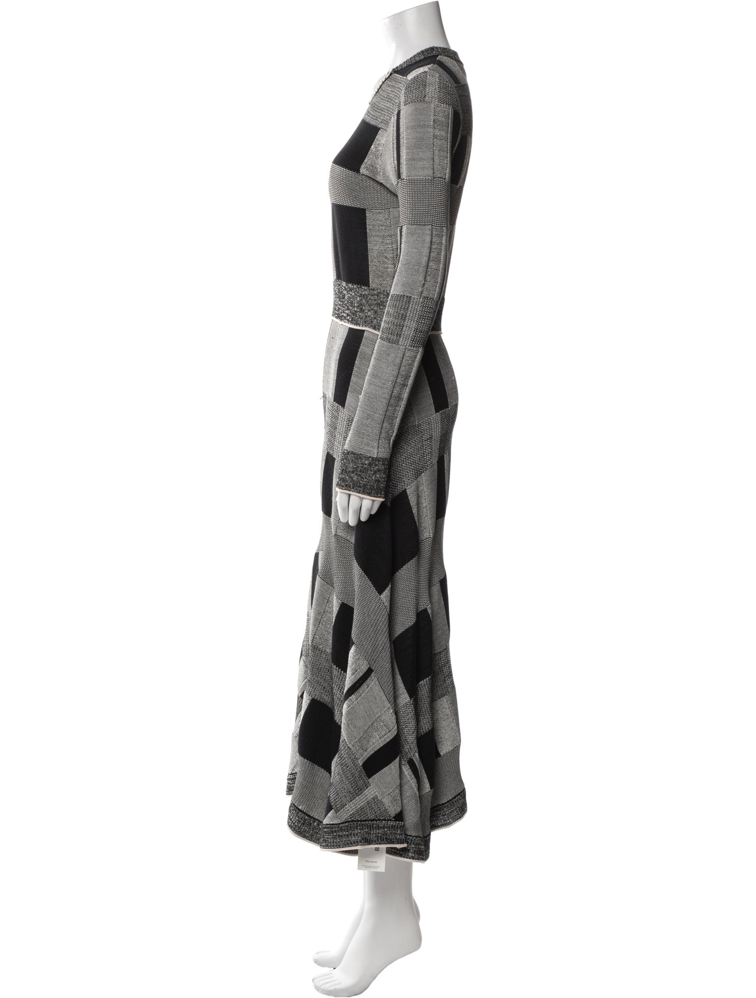 Proenza Schouler Plaid Print Long Dress