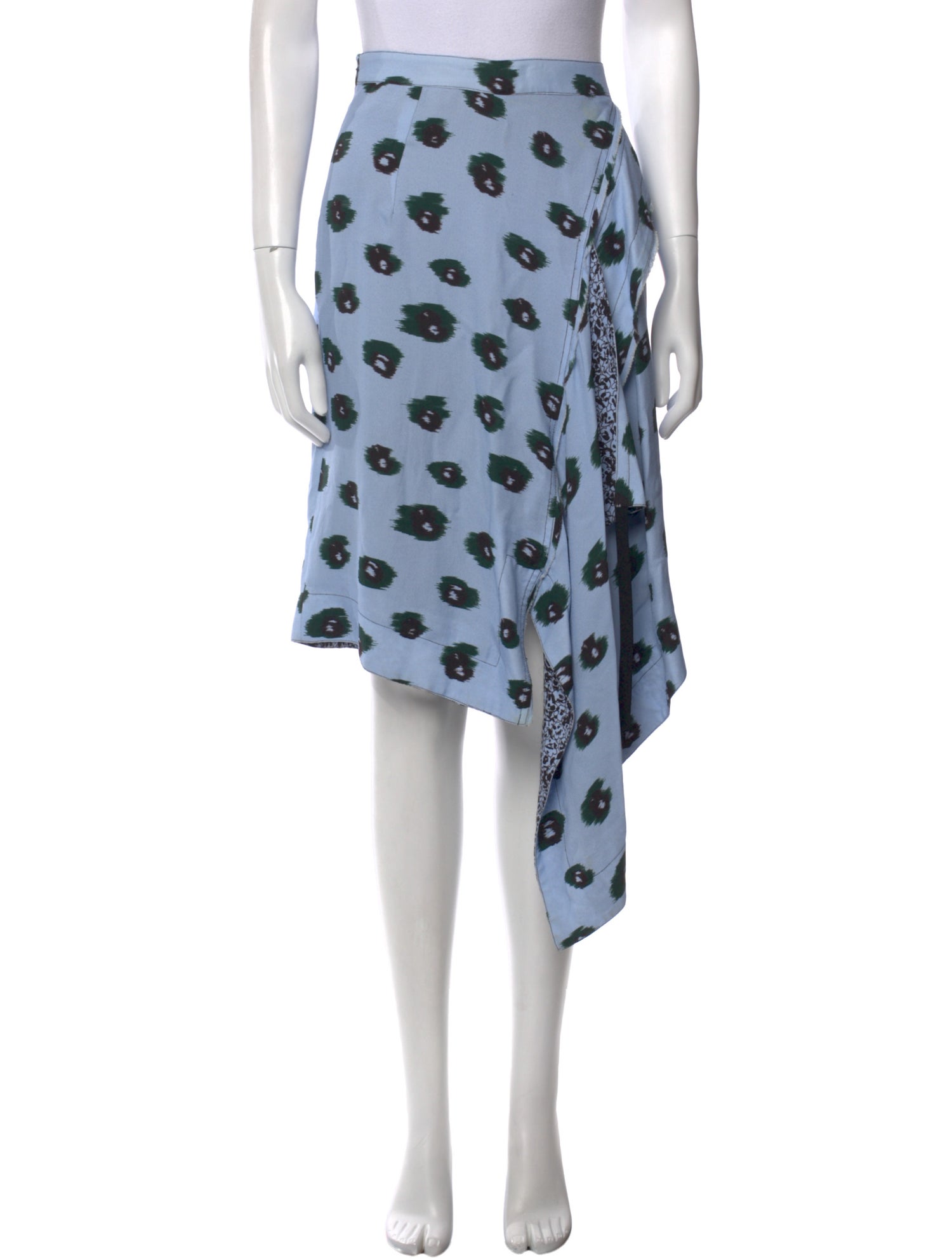 Proenza Schouler Polka Dot Print Midi Length Skirt