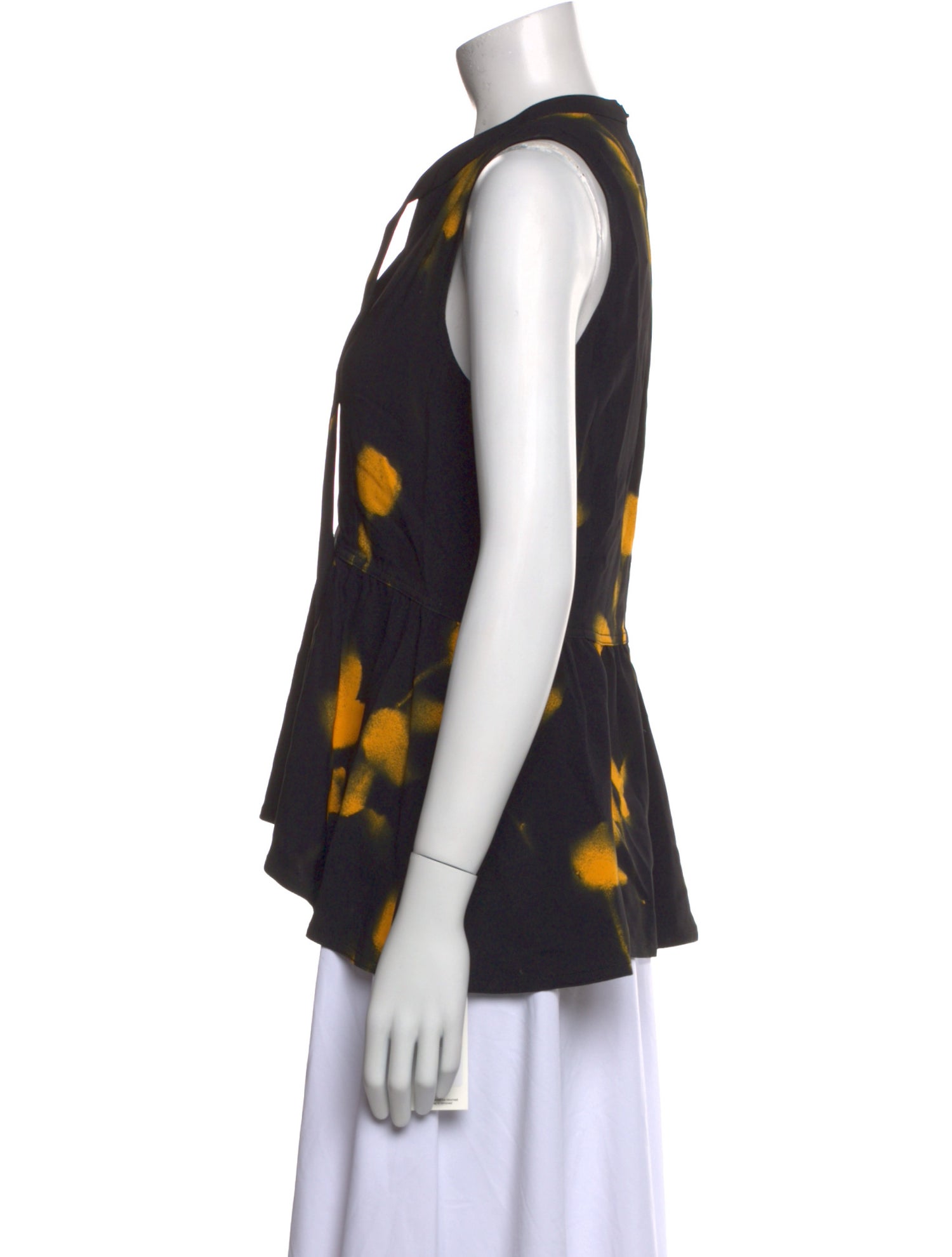 Proenza Schouler Printed V-Neck Blouse w/ Tags