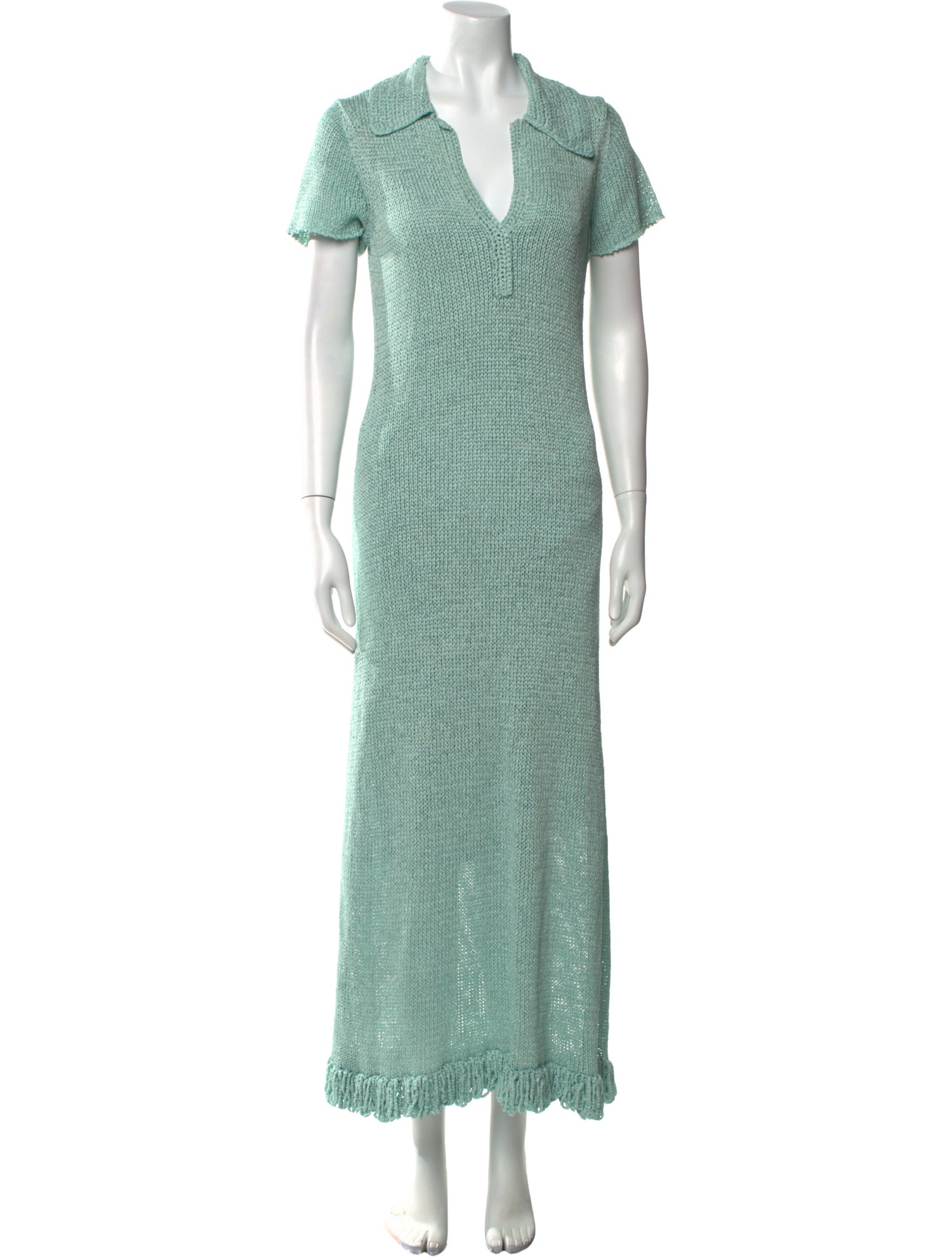 Proenza Schouler V-Neck Midi Length Dress