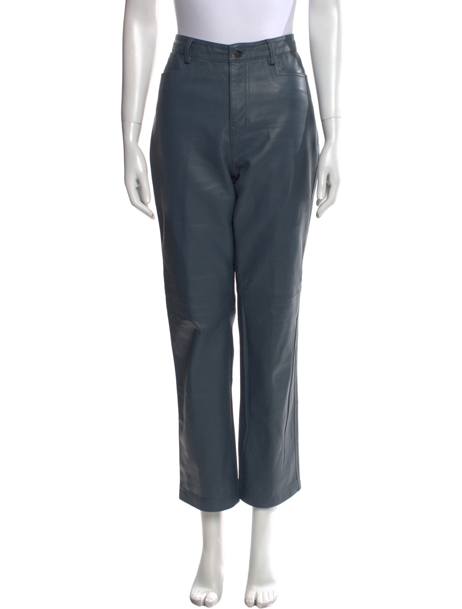 Proenza Schouler Eel Skin Straight Leg Pants