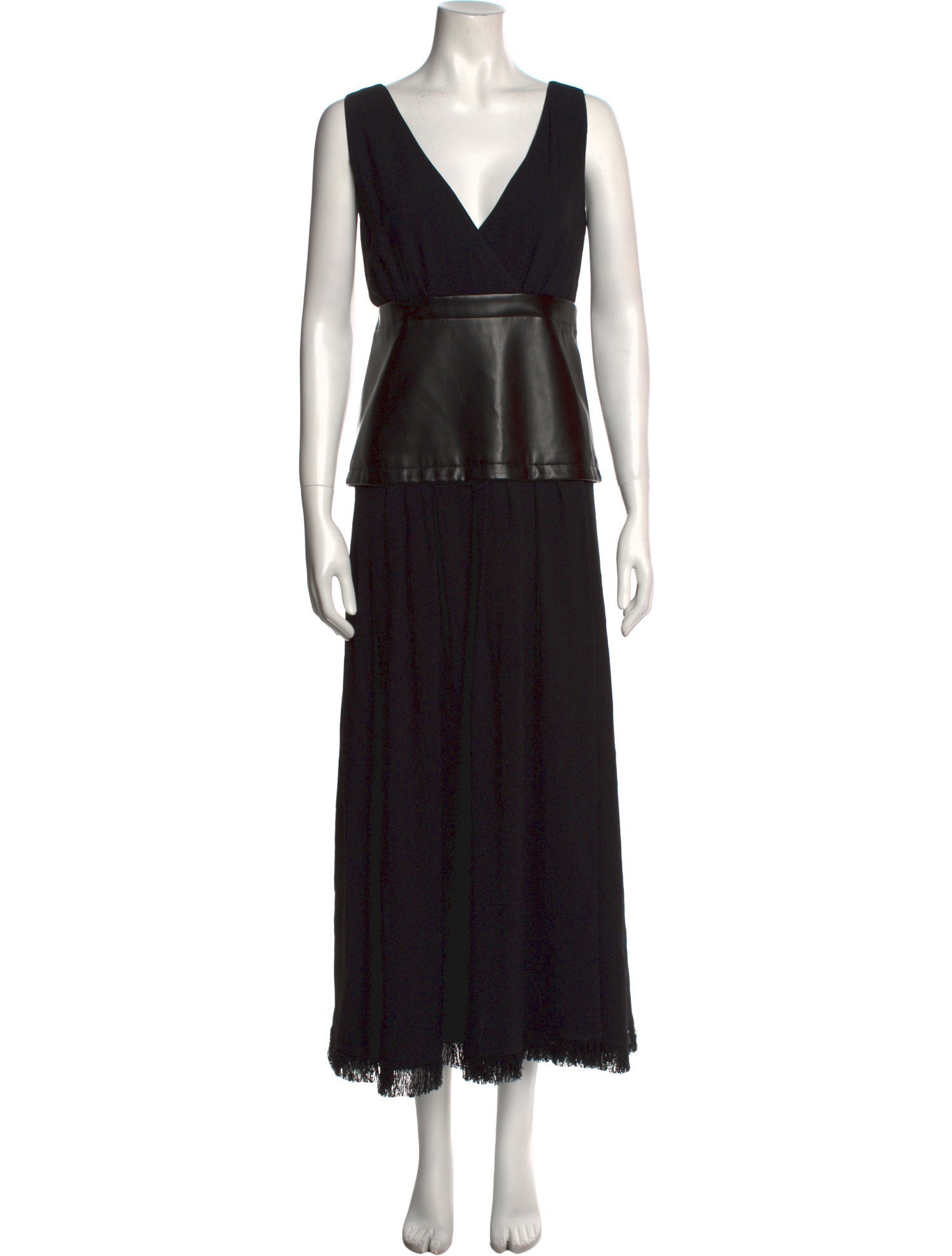 Proenza Schouler Plunge Neckline Long Dress