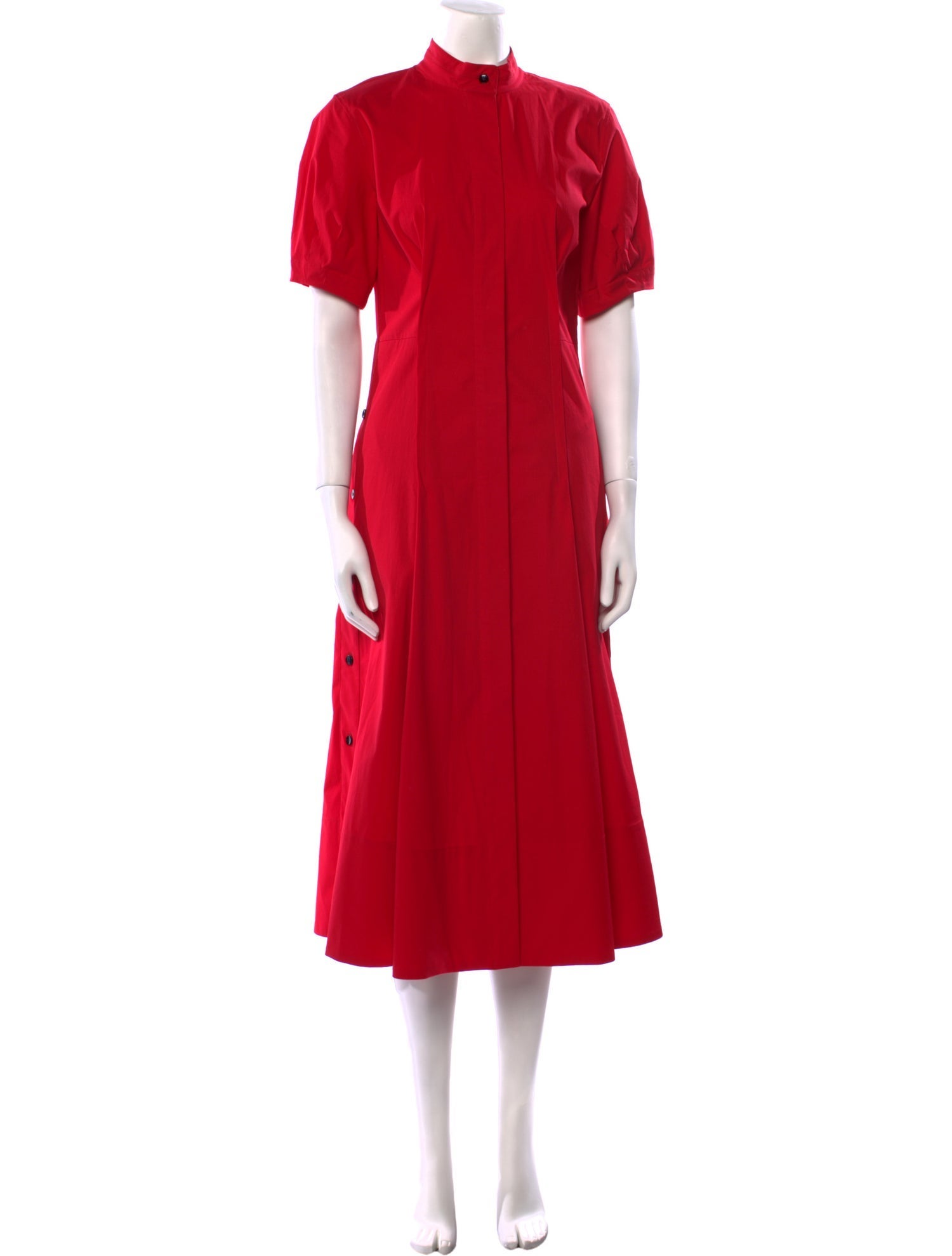 Proenza Schouler Mock Neck Long Dress
