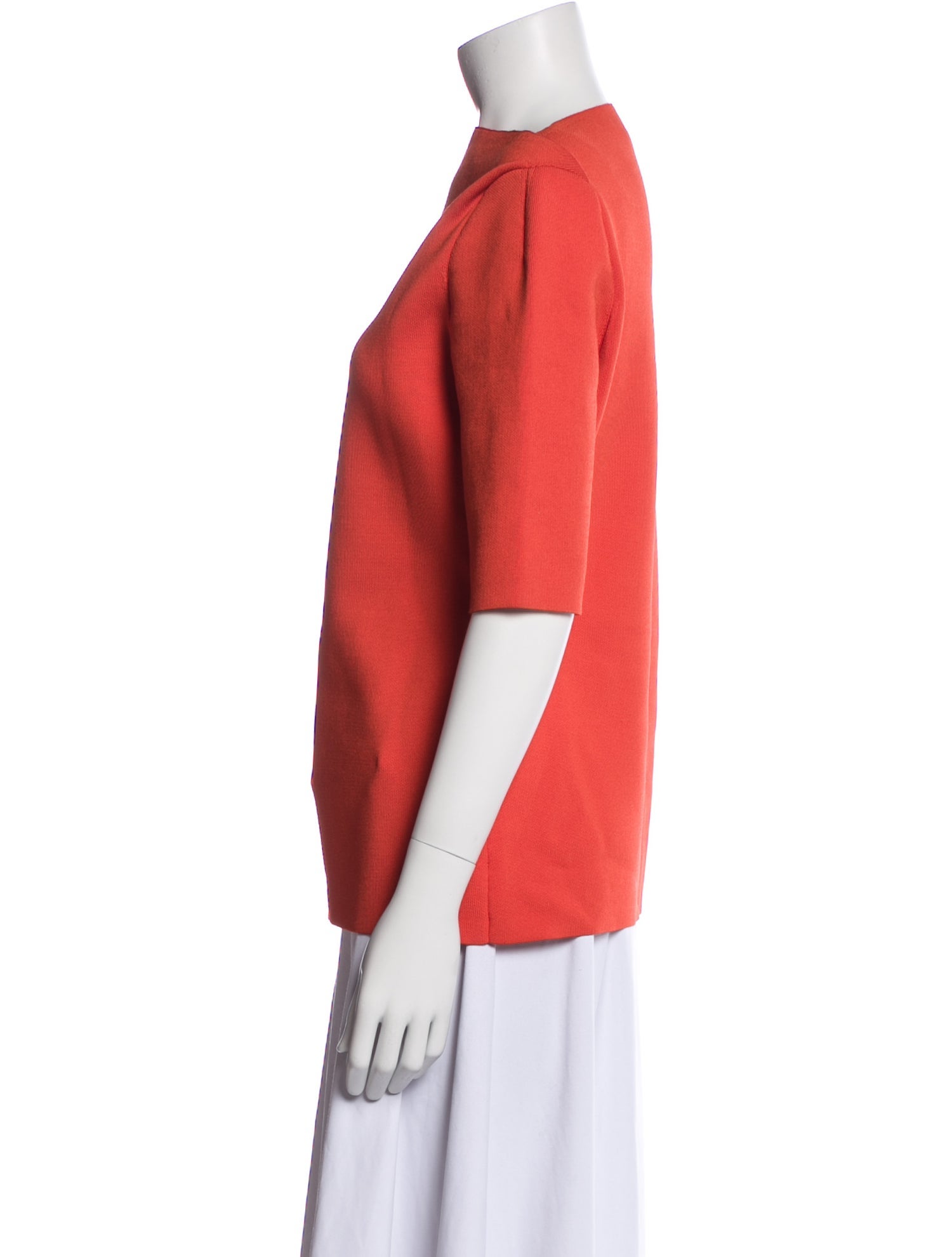 Proenza Schouler Bateau Neckline Three-Quarter Sleeve Top