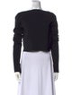 Proenza Schouler Bateau Neckline Long Sleeve Crop Top