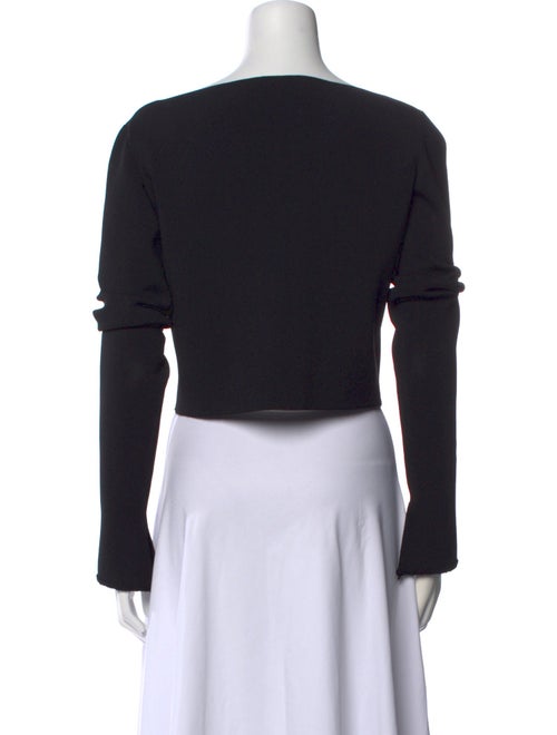 Proenza Schouler Bateau Neckline Long Sleeve Crop Top