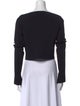 Proenza Schouler Bateau Neckline Long Sleeve Crop Top
