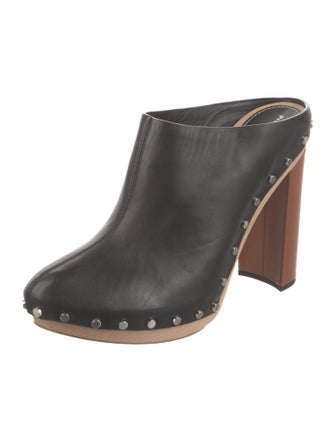 Proenza Schouler Leather Studded Accents Boots