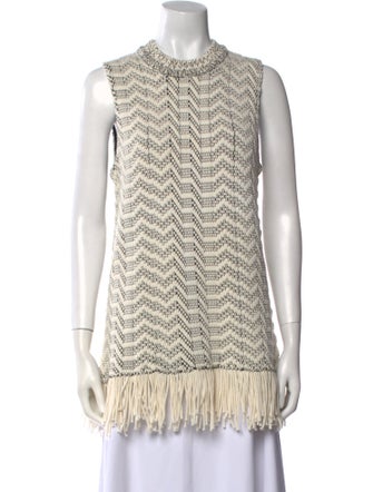 Proenza Schouler Striped Crew Neck Sweater