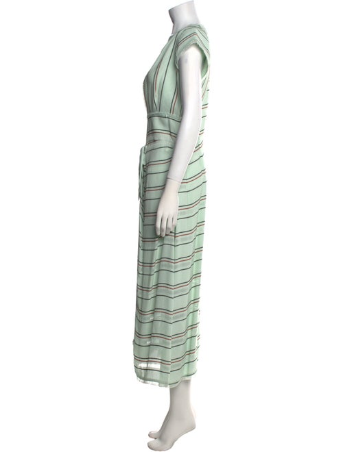 Proenza Schouler Striped Midi Length Dress