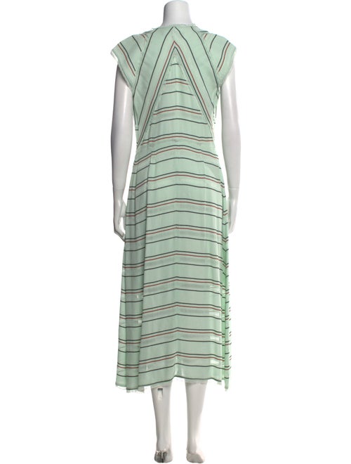 Proenza Schouler Striped Midi Length Dress