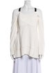 Proenza Schouler V-Neck Long Sleeve Blouse