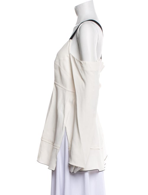 Proenza Schouler V-Neck Long Sleeve Blouse