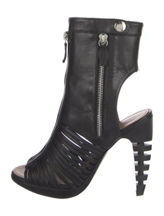 Proenza Schouler Leather Lace-Up Boots