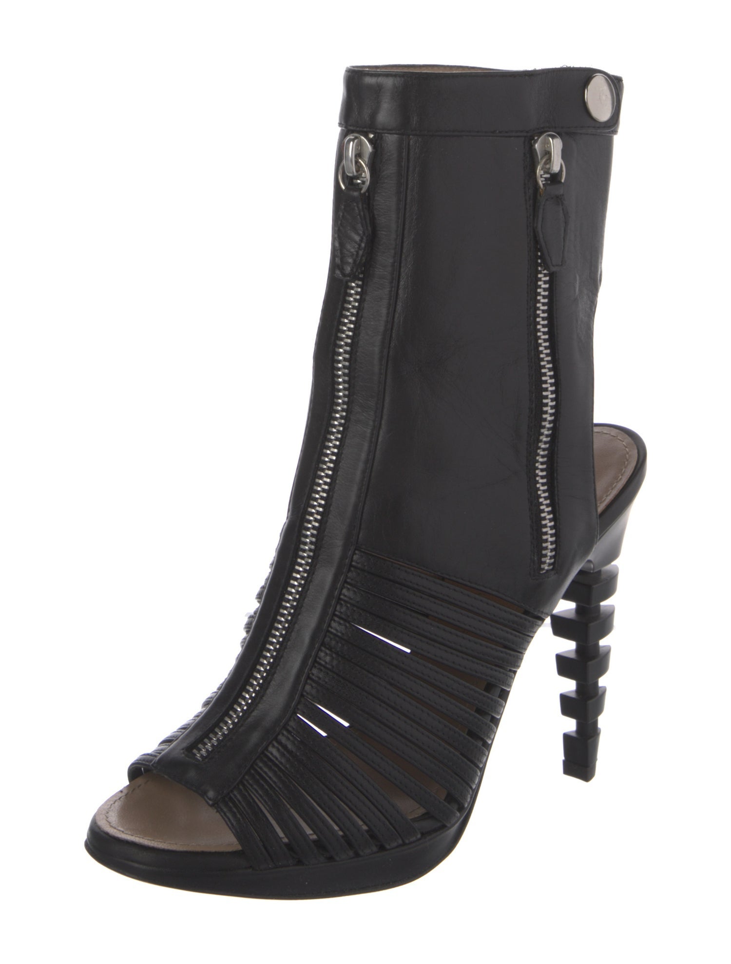 Proenza Schouler Leather Lace-Up Boots