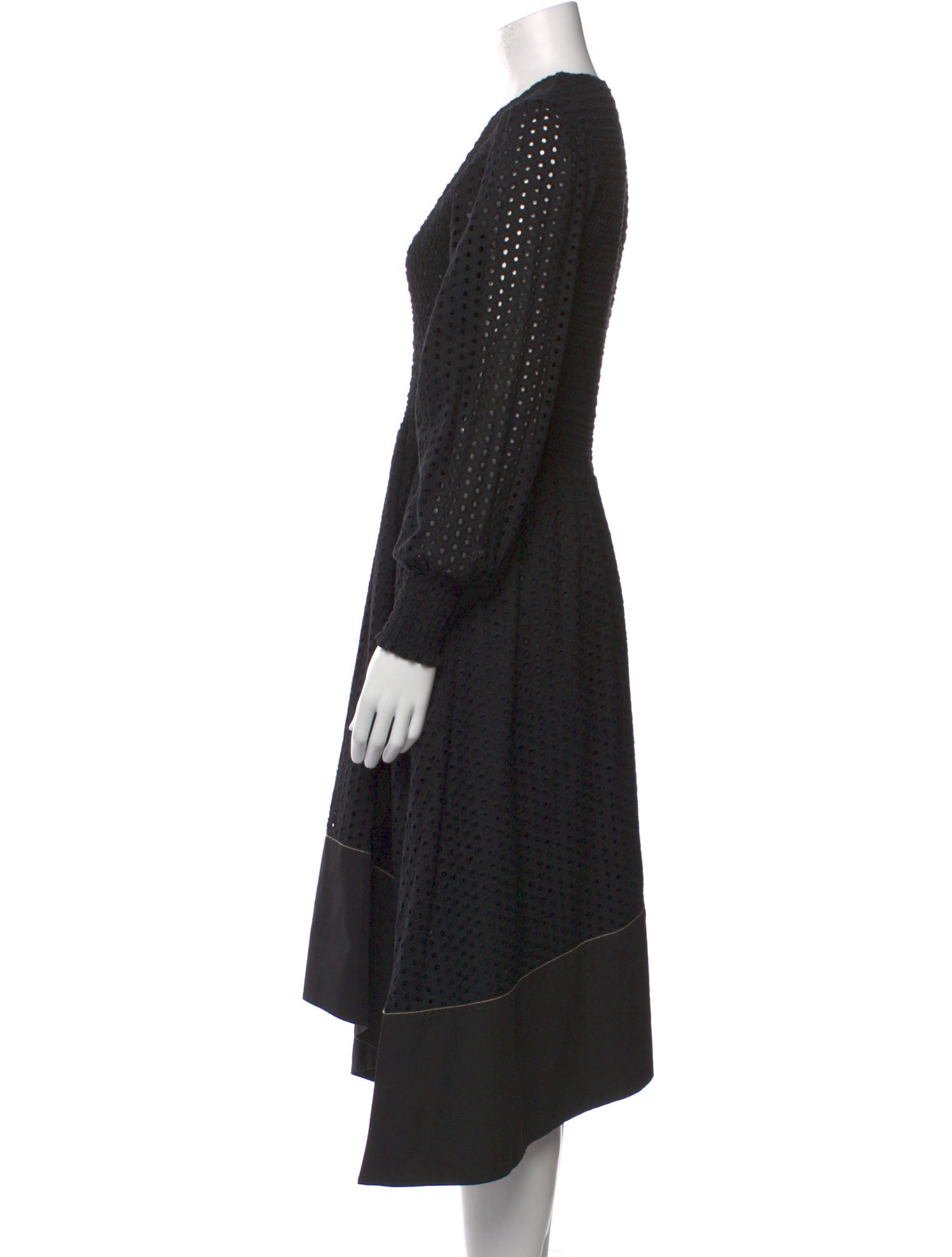 Proenza Schouler V-Neck Midi Length Dress